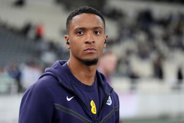 England’s Ezri Konsa looks on before the match in Greece