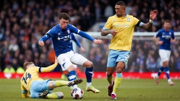 Ipswich Town’s Nathan Broadhead (centre), Sheffield Wednesday’s George Byers (left) and Liam Palmer (right) battle for the ball during the Sky Bet League One match at Portman Road Stadium, Ipswich. Picture date: Saturday February 11, 2023.