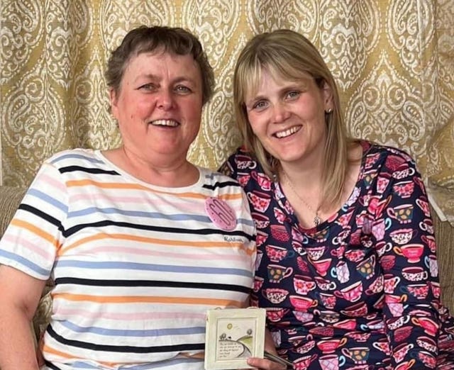Cheryl Woods, left, 61, and her daughter Sarha Smith, 40, from Caerphilly, South Wales, who died following a collision on the M4 on Friday during Storm Babet