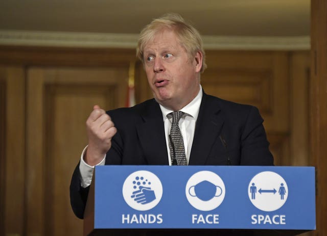 Prime Minister Boris Johnson has denied the briefings were by his staff at No10 (Alberto Pezzali/PA)