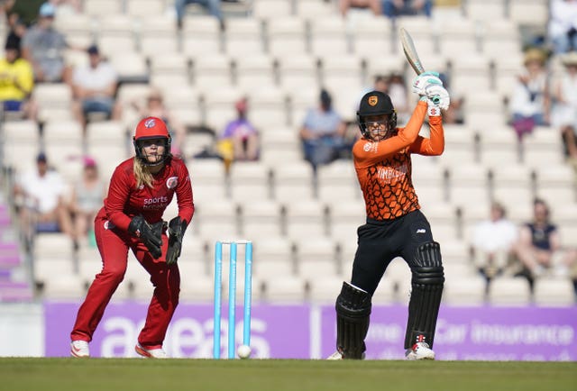 Georgia Adams, right, has been in terrific form since dropping down to the middle order (Andrew Matthews/PA)