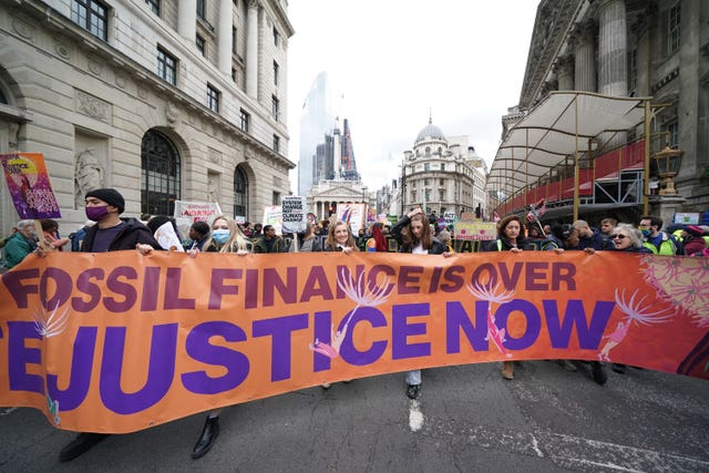 Climate protest in Glasgow