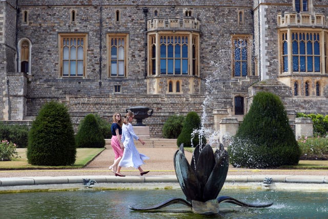 The garden's central water feature. Steve Parsons/PA Wire