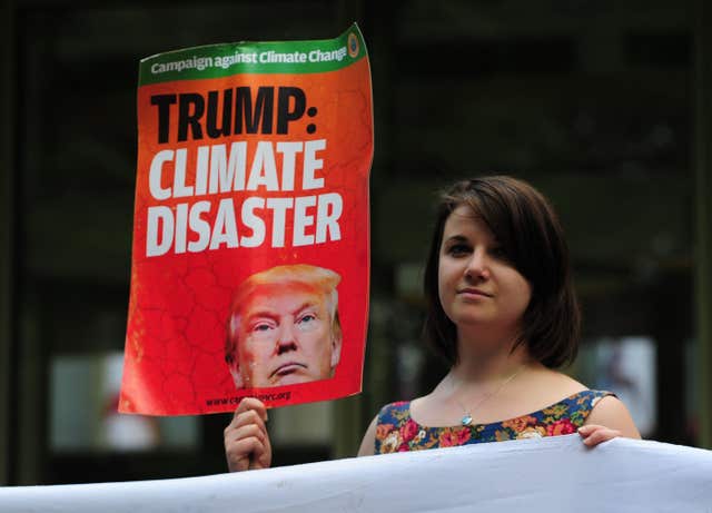 Trump climate protestors