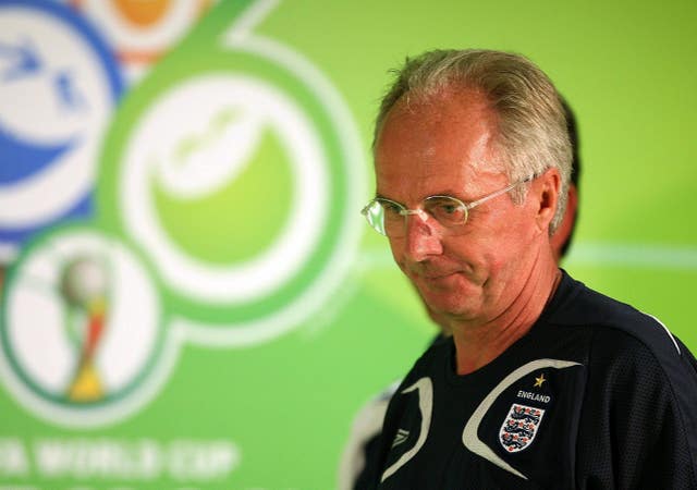 Sven-Goran Eriksson was England's first foreign manager (Owen Humphreys/PA)