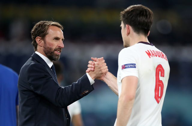 Harry Maguire was part of Gareth Southgate's first-choice centre-back pairing with England