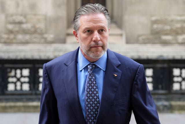 Zak Brown, chief executive of McLaren Racing