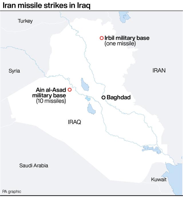 Ataques de mísseis do Irã no Iraque 