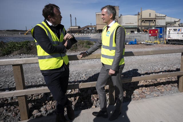 Business and Trade Secretary Peter Kyle is interviewed during a visit to Port Talbot