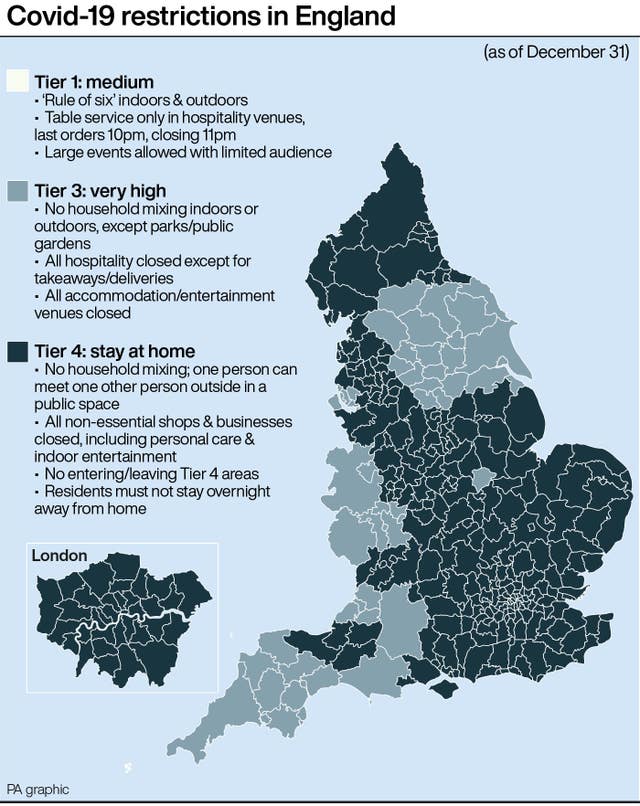 Covid restrictions in England