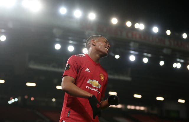 Anthony Martial missed the midweek trip to Crystal Palace