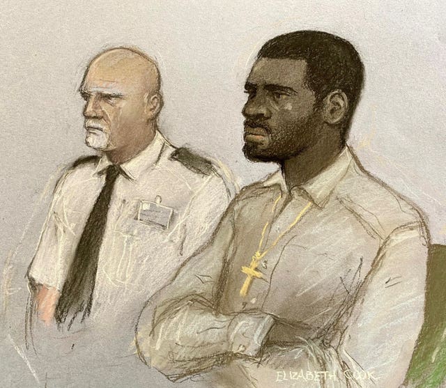 Yostin Andres Mosquera in court 