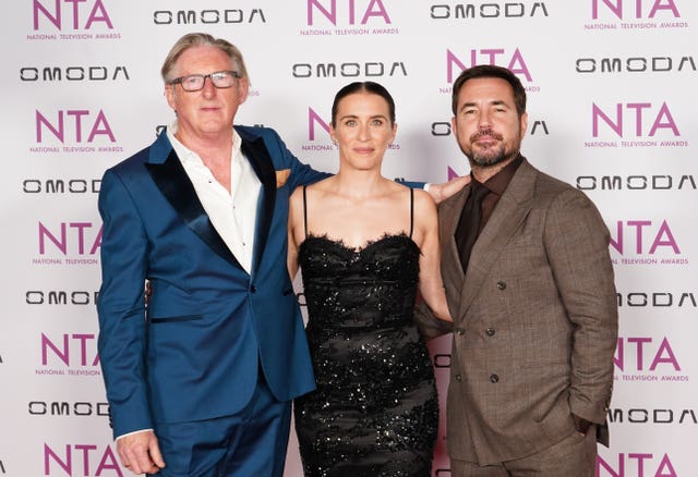 Adrian Dunbar, Vicky McClure and Martin Compston