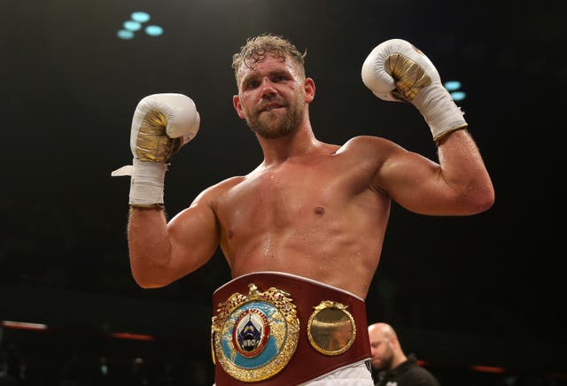 Billy Joe Saunders is due to defend his WBO middleweight title next month (Scott Heavey/PA)