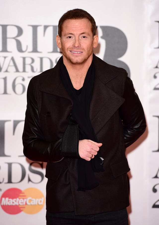 Joe Swash on the red carpet at the Brit Awards