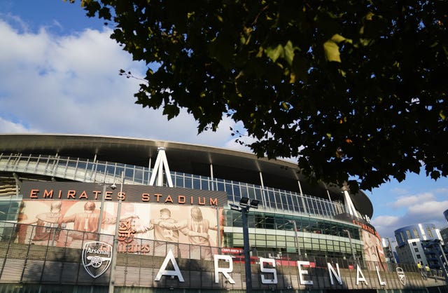 Outside the Emirates Stadium