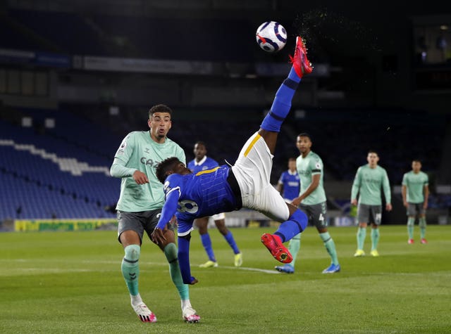 Yves Bissouma's overhead kick could not break the deadlock