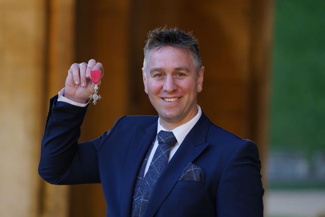 Ryan Jones was made an MBE in an investiture ceremony at Windsor Castle earlier this year 