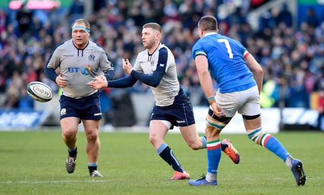 Jacob Stockdale picked out Finn Russell (centre) as a man Ireland will need to be wary of