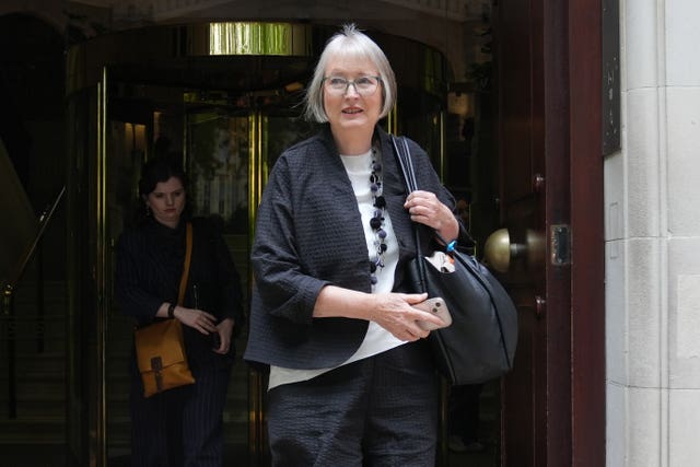 Harriet Harman called for politicians to be banned from using disappearing messages (Lucy North/PA)
