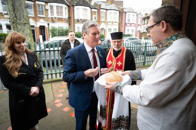 Keir Starmer visit to Ukranian church