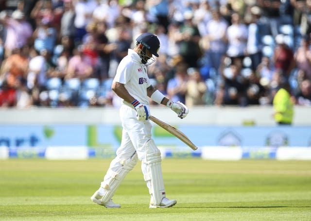 India's Virat Kohli looks dejected as he walks off the field during day four of the cinch Third Test match at the Emerald Headingley