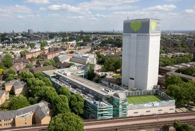 Grenfell Tower and the surrounding area (Rick Findler/PA)