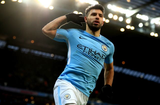 Sergio Aguero is in fine goalscoring form for Manchester City