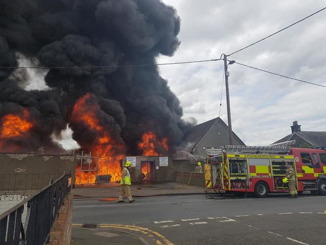 West Lothian football club fire