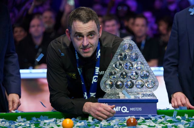 O’Sullivan won a record-extending eighth Masters title with victory over Carter in Sunday's final 