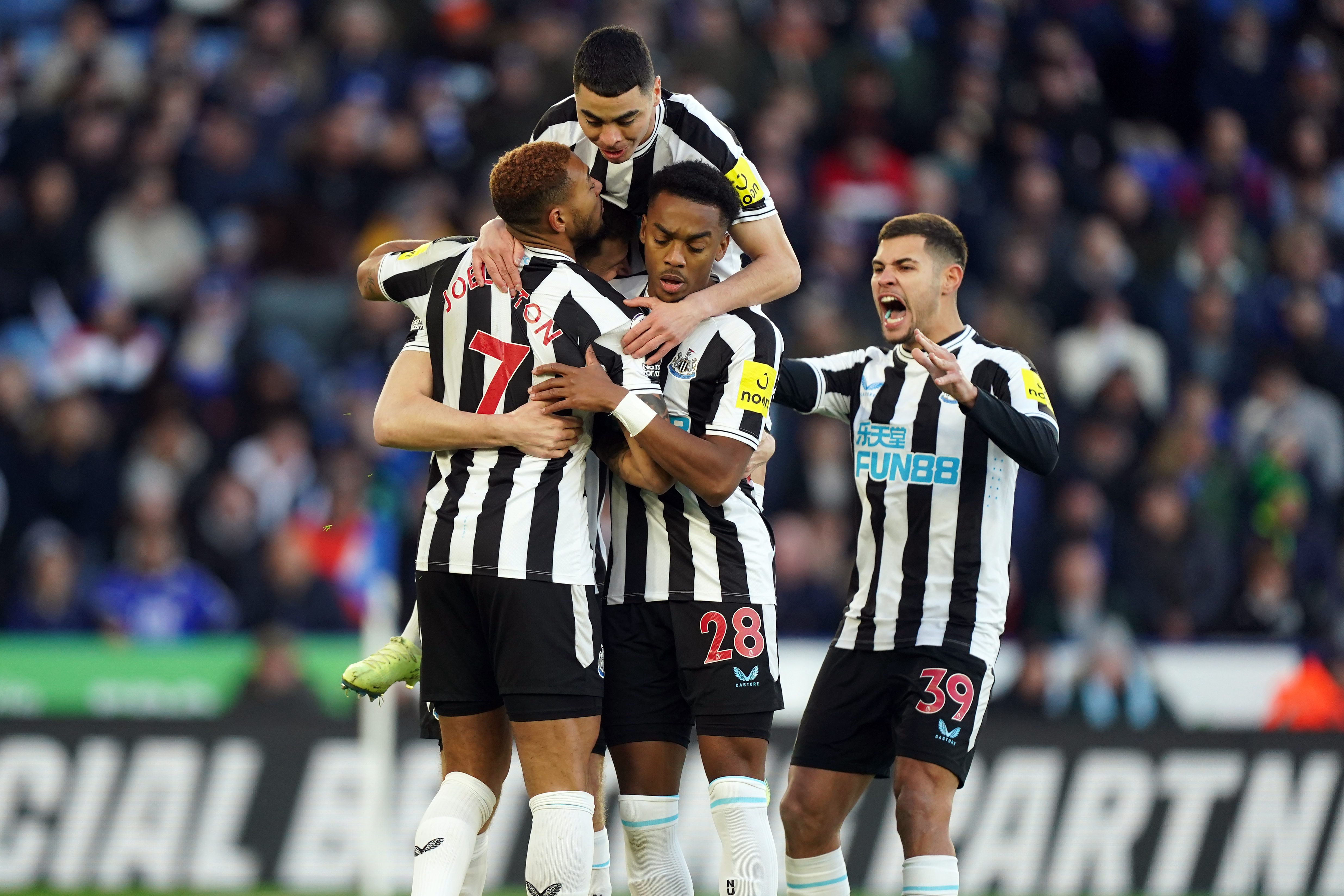 A brilliant opening half-hour allowed Newcastle to coast to the points at Leicester (Mike Egerton/PA)
