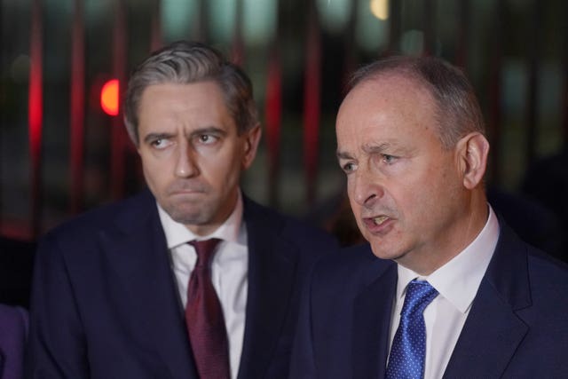 Micheal Martin, right
