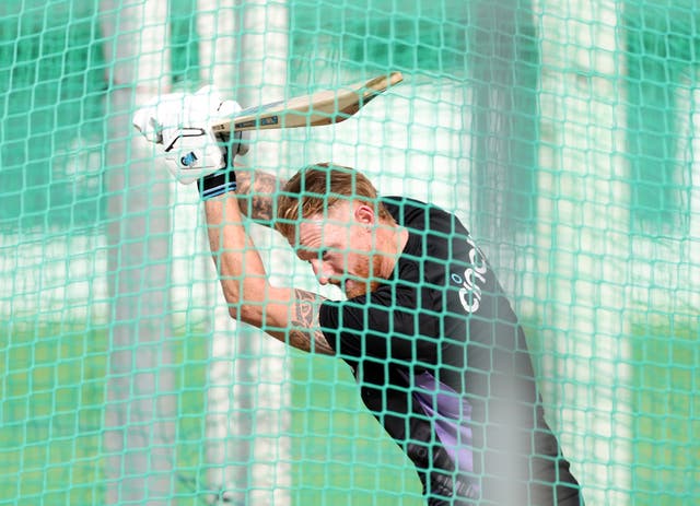 Ben Stokes bats in the nets at Lord's