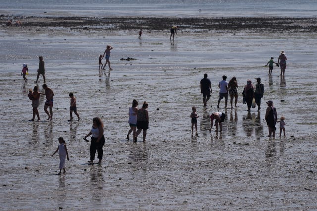 People on beach