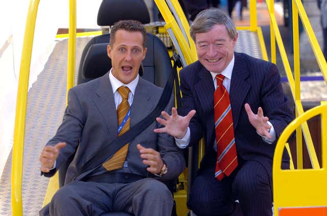 Schumacher joined then-Irish Transport Minister, Seamus Brennan, at the formal signing of an historic European Charter on Road Safety in 2004.