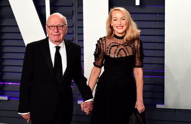 Rupert Murdoch and Jerry Hall 