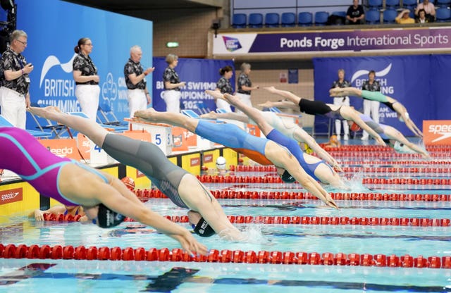 The British Swimming Championships took place in Sheffield (Danny Lawson/PA)