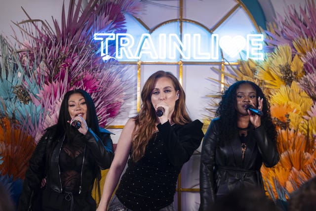 The Sugababes perform at TrainLive