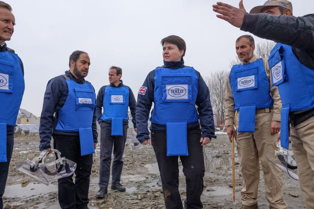 Ruth Davidson visited Afghanistan with The Halo Trust