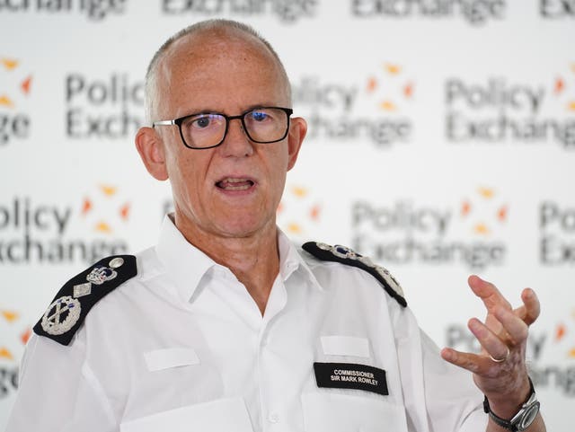 Metropolitan Police Commissioner Sir Mark Rowley.