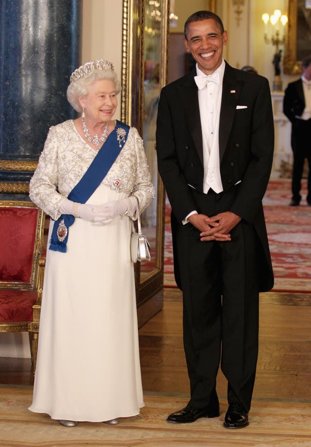 Jubilee Queen: The monarch's fashion staples, wardrobe tricks and style choices 4 President Obama state visit to UK- Day One