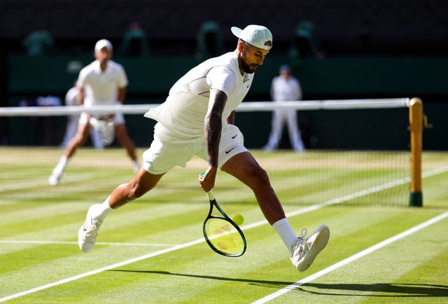 Nick Kyrgios plays a shot through his legs during his Wimbledon final defeat to Novak Djokovic. The temperamental Australian's run to his first grand slam final was littered with controversy, including run-ins with umpires, line judges and the media, and there were times when he looked set to go into full meltdown mode against Djokovic. He received a code violation for swearing and also accused a spectator of having had “about 700 drinks”. Kyrgios later apologised for that comment and donated £20,000 to Great Ormond Street Hospital