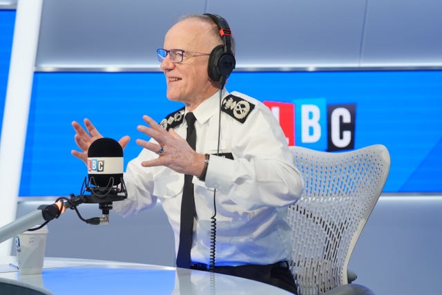 Sir Mark Rowley phone-in on LBC