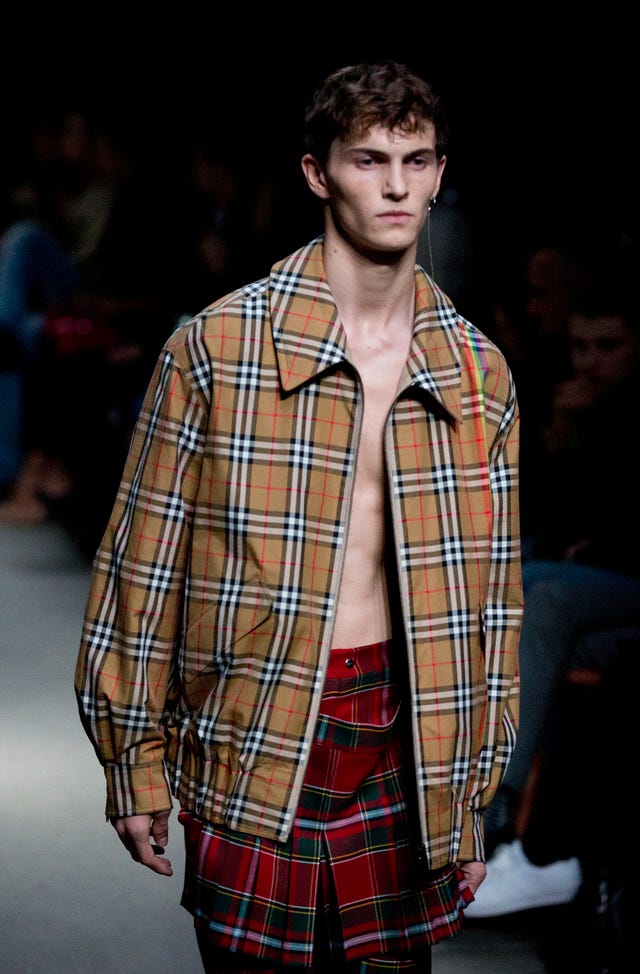 Burberry on the catwalk