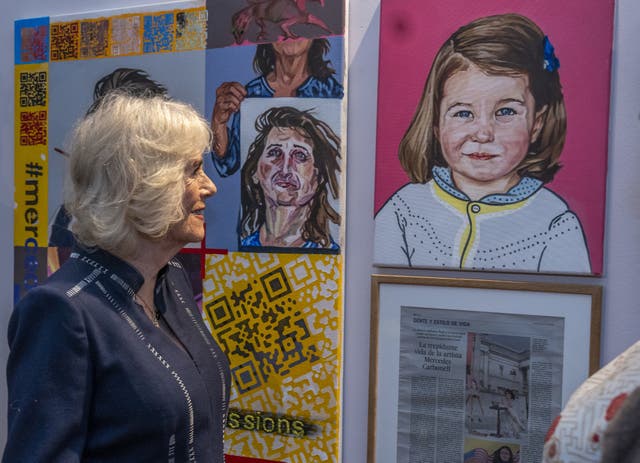 Camilla was drawn to a piece of her step-granddaughter 