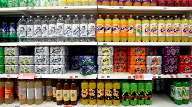 Supermarket soft drinks
