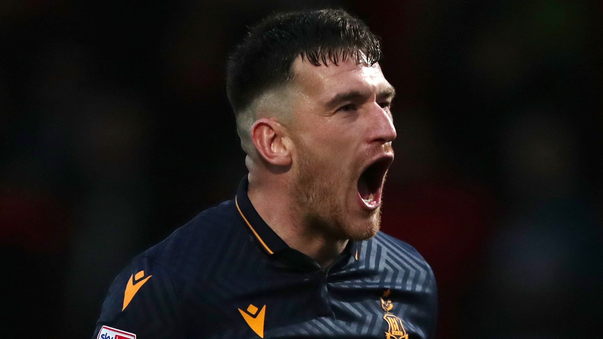 Andy Cook scored Bradford’s second goal (George Tewkesbury/PA)