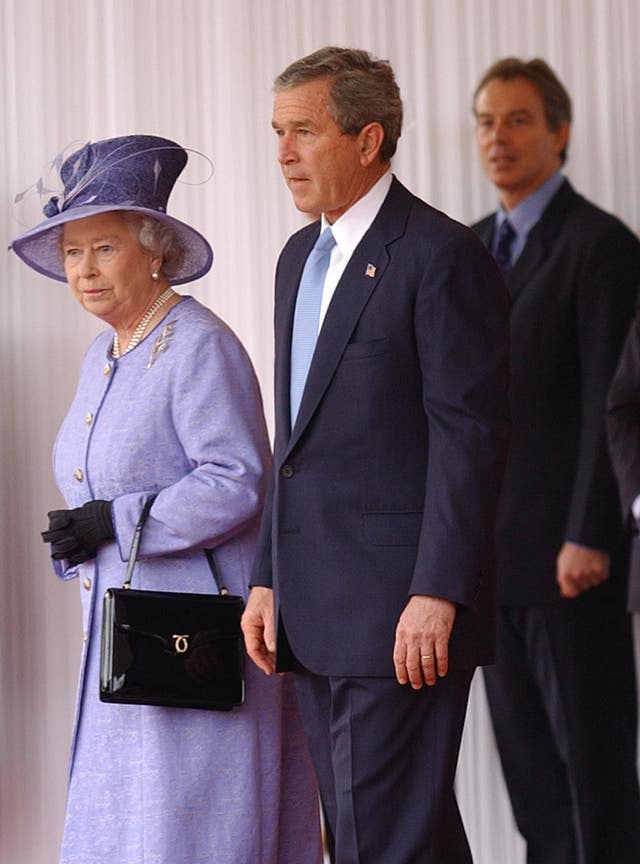 The Queen and George Bush