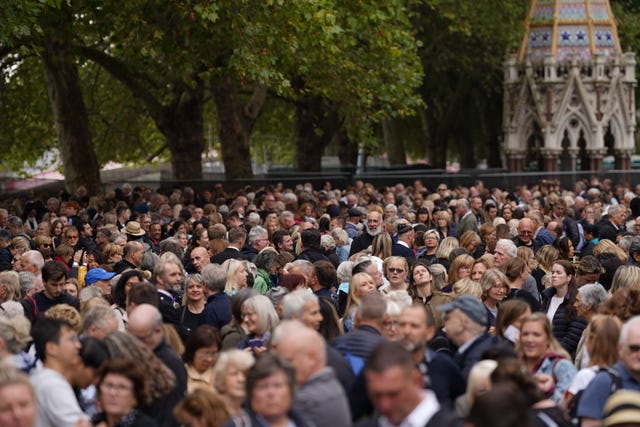 Queue of people