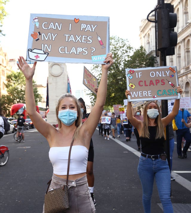 Nurses pay protest